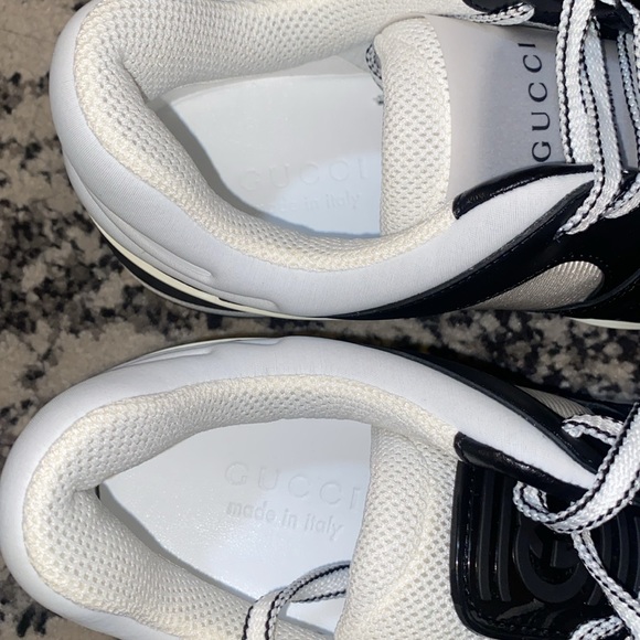 Gucci Men’s Basket low-top sneakers Black/White - Picture 8 of 16